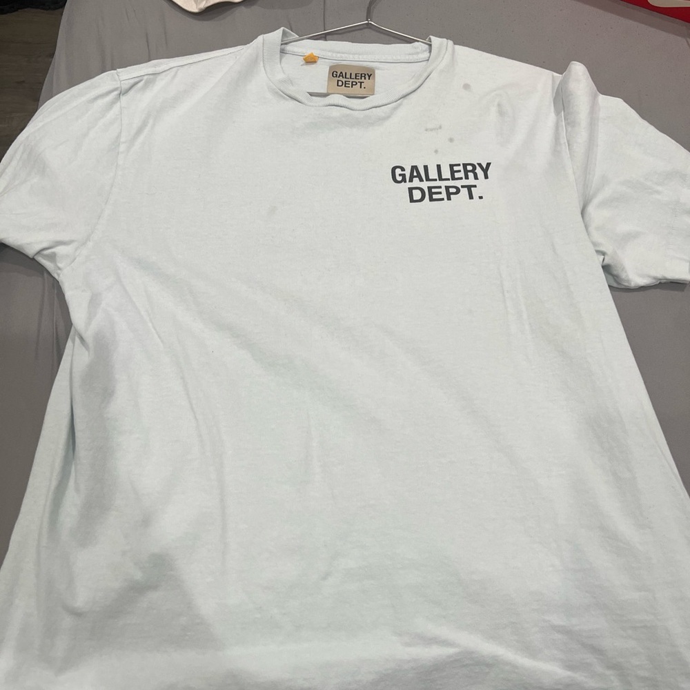 Gallery Dept Light Blue Short Sleeve Tee